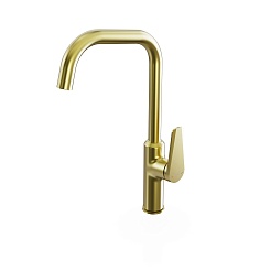 Tokito Смеситель для кухни KIN брашированное золото TOK-KIN-1013 – фотография-6